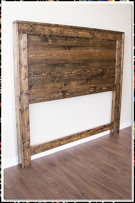 Looking to spruce up your bedroom? Check out these amazing DIY headboard ideas that will completely transform your space. From rustic to modern, there's a style for everyone. Get creative and make your bedroom truly unique with these easy and budget-friendly projects. Wood King Headboard Diy, Diy Pallet Headboard Ideas Queen Size, Rustic Wooden Headboard Diy, Simple Pallet Headboard, Homemade Wood Headboard, Homemade Headboard Ideas, Diy Headboard Ideas Easy Cheap, Wood Headboard Diy, Diy Pallet Headboard