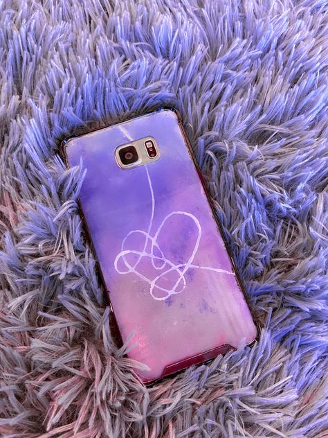 BTS LOVE YOURSELF PHONE CASE #diy #phonecases #bts #btsarmy #btsfanart #btsloveyourself #btsphonecase Phone Case Diy Paint, Acrylic Phone, Phone Covers Diy, Bts Love Yourself, Pencil Eraser, Bts Drawings, Clear Phone Case, Diy Phone, Diy Phone Case