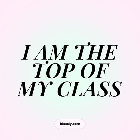 A+ Mindset: Affirmations For Academic Success! – Blossly Manifesting A Year Of Academic Success, Positive Academic Affirmations, Top Student Vision Board, Manifest Academic Success, I Got Into My Dream School, Pics For Vision Board Academic, Academic Manifestation Affirmations, Distinction Grade Vision Board, Academic Validation Affirmations