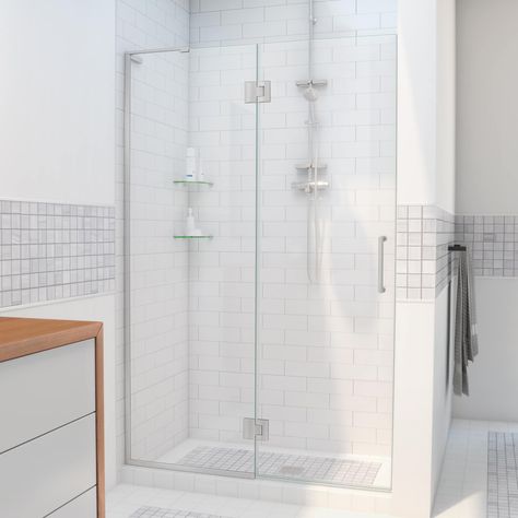 Hinged Shower Door, Frameless Hinged Shower Door, Pivot Shower Door, Modern Tub, Frameless Shower Door, Bathtub Doors, Tub Doors, Tub Shower Doors, Frameless Shower Doors