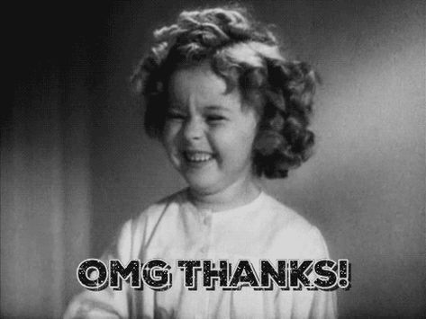 Giggle Gif, Merci Gif, Thanks Gif, Thank You Gifs, Laughing Emoji, Marketing Program, Humor Grafico, Shirley Temple, Cute Gif