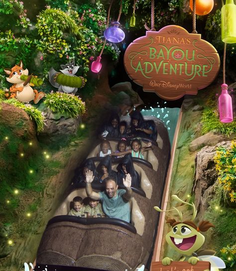 #hosted - Tiana’s Bayou Adventure is now our new favorite ride at Magic Kingdom!💚✨ Disney Imagineers did their thing with this ride and I can’t wait for y’all to ride it too! Let’s go to the BAYOU!🌱 Thank you so much to @disneyparks for allowing us to ride it at an early press trip preview last week! It was a complete blast and we can not wait to come back! @waltdisneyworld #ThisIsMagic #WaltDisneyWorld #HostedByDisney Tianas Bayou Adventure, Disney Imagineering, The Bayou, Disney Rides, Animation Studios, Ride It, Walt Disney Animation Studios, Reference Poses, Disney Animation