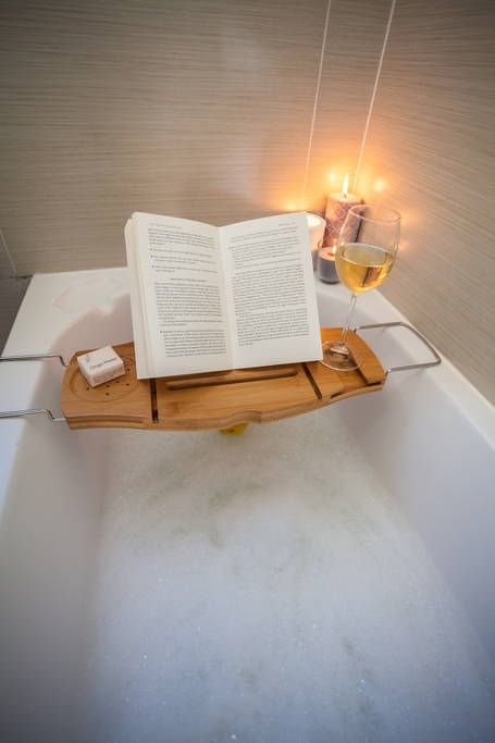 Bath time with Airbnb Book + Wine + Bubbles + Candles Lavender Bath, Deco Boheme, Bath Candles, Relaxing Bath, Humble Abode, House Goals, Boho Home, Bubble Bath, My New Room