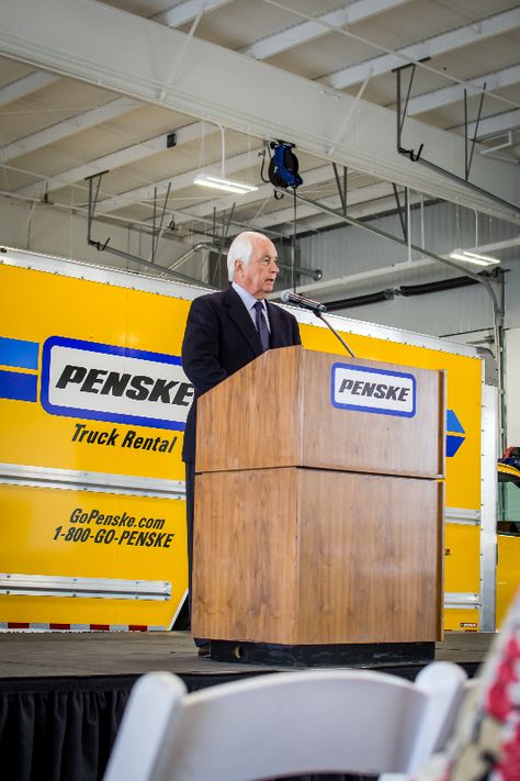 Roger Penske recently spoke at the opening of a new Penske Truck Leasing facility in Mobile, Alabama. #RogerPenske #penske #pensketruck #trucking #trucks #truckers #IndyCar #NASCAR #MobileAL Mobile Alabama, New Mobile, Indy Cars, Alabama, Trucks