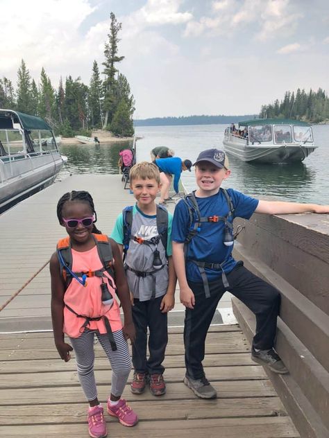 Jenny Lake Hiking with Kids Travel Tips With Kids, National Parks With Kids, Yellowstone With Kids, Jenny Lake, Hiking With Kids, Road Trip With Kids, Kids Travel, Green Door, Glacier National