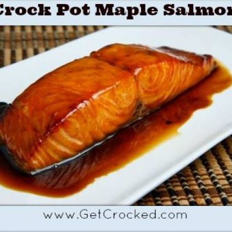 Crock Pot Salmon Recipes, Crock Pot Salmon, Maple Salmon Recipes, Crockpot Salmon, Slow Cooker Salmon, Maple Salmon, Paleo Crockpot, Salmon Recipe, Crock Pot Slow Cooker