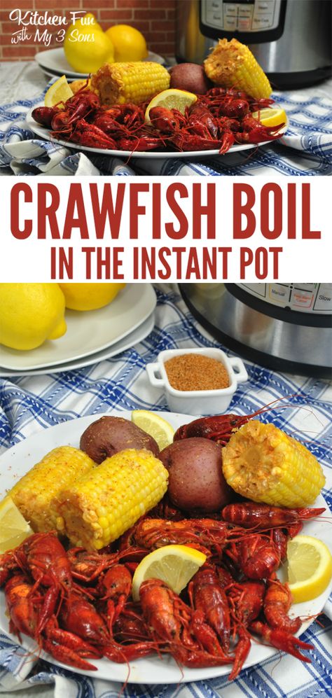 Crawfish Boil Recipe, Instapot Meals, Crawfish Recipes, Cajun Crawfish, Seafood Boil Recipes, Boiled Food, Tailgating Recipes, Crawfish Boil, Baked Salmon Recipes