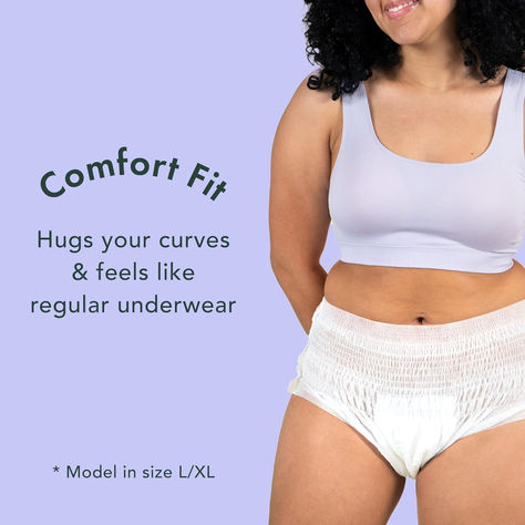 Rael Disposable Underwear for Women, Organic Cotton Cover - Incontinence Pads, Postpartum Essentials, Disposable Underwear, Unscented, Maximum Coverage. Postpartum Essentials, Incontinence Pads, Period Panties, Pregnant Mom, Dye Free, Postpartum, Cotton Tops, Sensitive Skin, Period