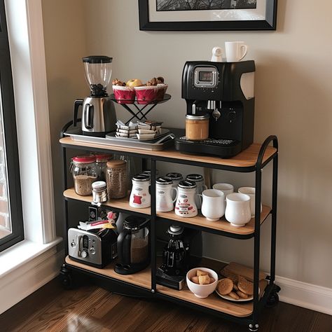 21 Best coffee bar ideas for kitchen counter Coffe Bar Desk, Coffee Station Ideas Office, Business Coffee Station Ideas, Coffee And Snack Bar Ideas, Coffee Bar Ideas Office, Coffee Bar Station Target, Simple Countertop Coffee Station, Coffee And Tea Station Countertop Minimalist, Espresso Machine Set Up On Kitchen Counter