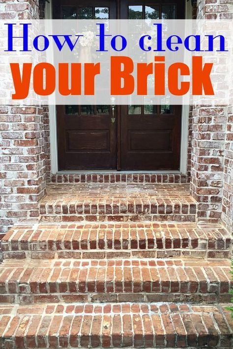 How to Clean wood or brick deck or entrance. Use the HomeRight flow through broom to clean brick or wood with scrubbing broom and with water jet nozzles. Homemade Toilet Cleaner, Brick Steps, Clean Baking Pans, Cleaning Painted Walls, Glass Cooktop, Deep Cleaning Tips, Toilet Cleaner, Cleaning Wood, Diy Cleaners