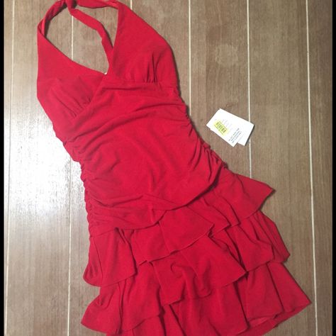 Brand New Red Flamenco Dress, Magenta Hoco Dress, Summer Dresses Orange, Red Hoco Dress, Thrift Manifest, Red Hoco, Hot Red Dress, Hoco 2024, Mitzvah Dresses