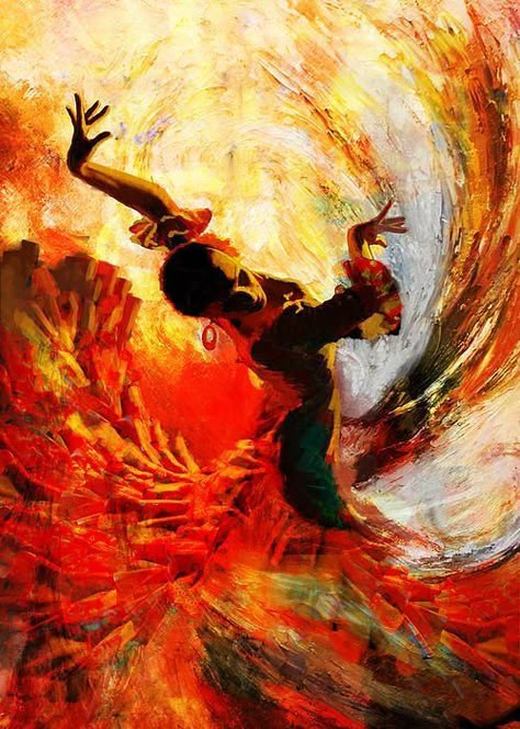 Dance Artwork, Dancer Painting, Spanish Dancer, Flamenco Dancer, Dancers Art, Dance Paintings, Spanish Art, Flamenco Dancers, Salsa Dancing