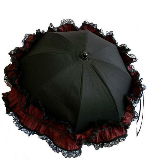 Stylist Closet, Gothic Umbrella, Horror Birthday, Fancy Umbrella, Lace Umbrella, Summer Goth, Goth Look, Old Fashion Dresses, Romantic Goth