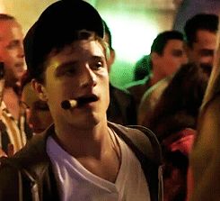 Josh Hutcherson as Teddy Atkins in 7 Days in Havana (GIF) Teddy Atkins, Peeta Bread, Johanna Mason, Mocking Jay, Mike Schmidt, Finnick Odair, Male Celebrity, Peeta Mellark, Baker Boy