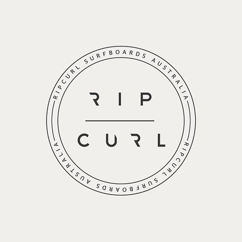 Various logos for Rip Curl surfing company Alana Blanchard, Surfing Quotes, Surf Logo, Surf Stickers, Design Jersey, Clothing Brand Logos, Surf Brands, Surf Design, Design Your Own Logo