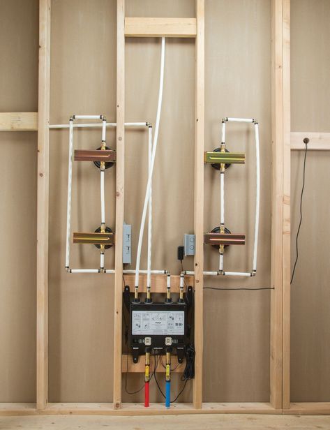 Furnace Room, Home Heating Systems, Pex Plumbing, Shower Plumbing, Digital Showers, Plumbing Installation, Shower Fixtures, Master Bathrooms, Diy Cnc