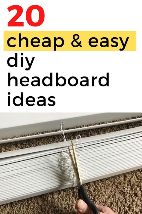 Small Headboard Ideas, Canvas Headboard Diy, Easy Diy Headboard Cheap Simple, Simple Diy Headboard Ideas, Headboard Hacks Diy, Alternatives To Headboards, How To Make A Queen Size Headboard, Do It Yourself Headboard Ideas, How To Build A Headboard Diy