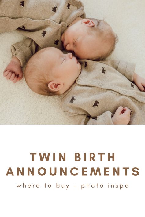 Twin Arrival Announcement, Cards For Twins, Twins Birth Announcement, Twin Announcement, Twin Baby Announcements, Twin Birth Announcements, Twins Announcement, Send To Friends, Baby Delivery