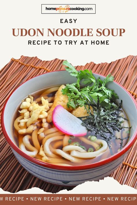 Explore the best udon soup lunch Asian dishes with our easy udon noodle soup recipe at homepressurecooking.com! Perfect for food lovers craving Japan food and Japanese recipes, satisfy your food cravings with this flavorful udon noodle recipe. Dive into udon broth and noodles recipes perfect for quick lunches meal prep. Enjoy soups easy and indulge in authentic Asian flavors. Add this to your collection of food recipes for your lunches bento style with a delicious bowl of homemade udon soup! Easy Udon, Lunches Bento, Lunch Asian, Soups Easy, Udon Noodles Recipe, Meal Prep For Work, Udon Soup, Udon Noodle Soup, Udon Noodle