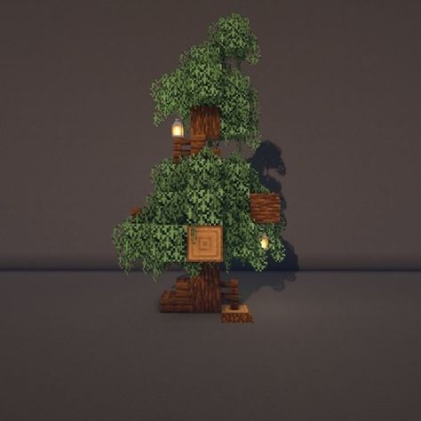 Costume Trees Minecraft, Minecraft Pine Tree Design, How To Terraform In Minecraft, Minecraft Crystal Tree, Minecraft Nature Decoration, Minecraft Pine Tree, Minecraft Foliage, Tree Design Minecraft, Custom Spruce Tree Minecraft