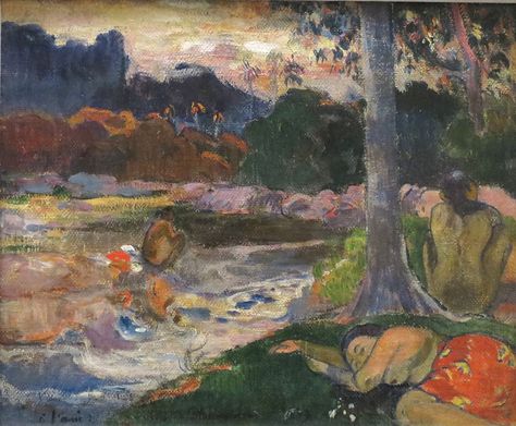 List of paintings by Paul Gauguin - Wikipedia, the free encyclopedia Paul Gauguin Tahiti, Gauguin Tahiti, Kandinsky Art, 19th Century Art, Paul Gauguin, Post Impressionism, Paintings I Love, Oil Painting Reproductions, Post Impressionists