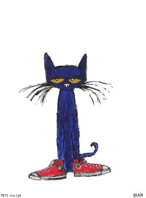 Pete The Cat Loves His White Shoes And Pre Schoolers Love Pete The Cat Pete The Cat Shoes, Pete The Cat Art, Pete The Cat Costume, Children's Book Characters, Cat Activity, Pete The Cat, Cat Coloring Page, Cat Tail, Cat Character