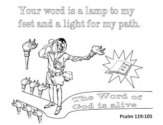 Coloring activity and prayer starter for Psalm 119:105. Free Bible Coloring Pages, Name Coloring Pages, Sunday School Coloring Pages, Coloring Page Free Printable, Thy Kingdom Come, Printable Prayers, The Lord's Prayer, Thy Will Be Done, Lord’s Prayer