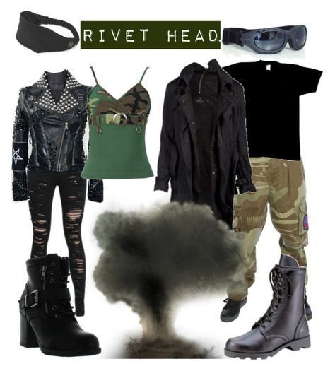 "Rivet Head Goth" by xtoxicrain ❤ liked on Polyvore featuring CTRL, AllSaints, Gaiam and Betani All Saints, Fashion Looks, Outfit Inspirations, Streetwear Brands, Men And Women, Gucci, Independent Design, Luxury Fashion, Polyvore