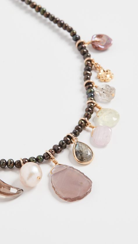 Chan Luu Peacock Pearl Necklace | SHOPBOP Chan Luu Jewelry, Peacock Pearl, World Crafts, Necklace Beaded, Chan Luu, Abalone Shell, Smokey Quartz, Gold Plated Silver, Cultured Pearls