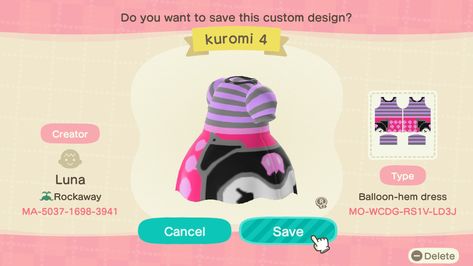 Kuromi Animal Crossing Design, Acnh Skull Design, Kuromi Animal Crossing, Acnh Kuromi, Acnh Pastel Goth Codes, Animal Crossing Pentagram Code, Kuromi Animal Crossing Qr Codes, Animal Crossing Design, Animal Crossing