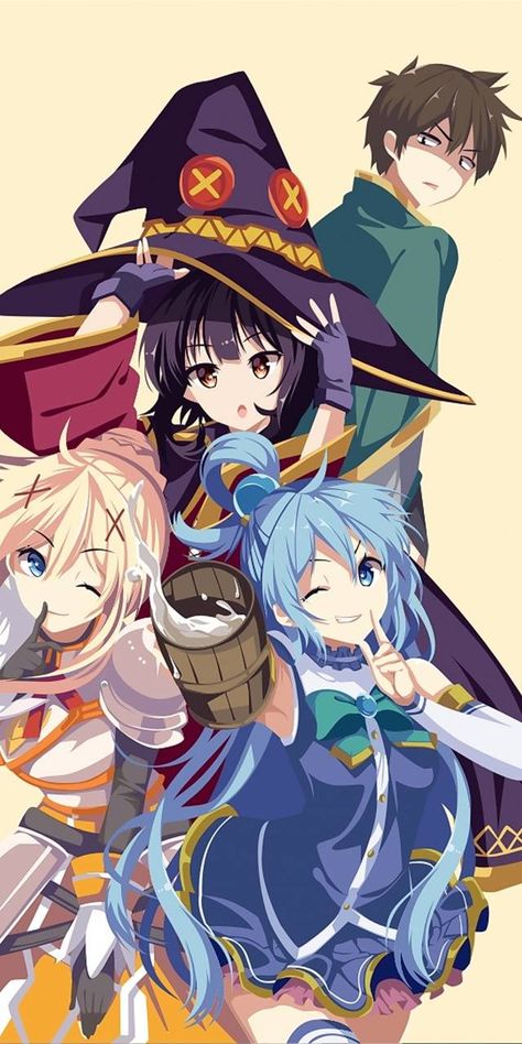 Kono Suba, Konosuba Wallpaper, Aqua Konosuba, Fan Art Anime, Popular Anime, All Anime, Anime Kawaii, Animated Movies, Anime Shows