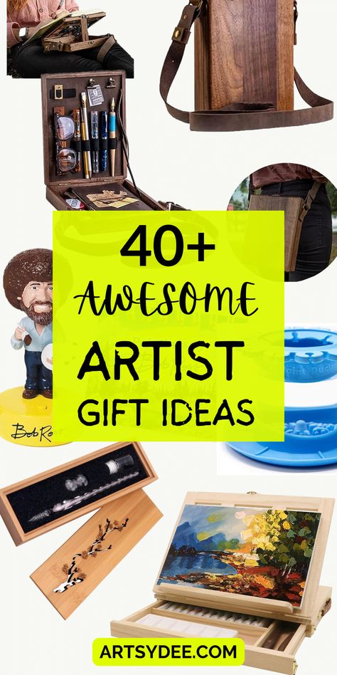 Looking for the perfect gift for the artist in your life? Look no further! Our curated list of 40 awesome artist gift ideas includes everything from art supplies to books and more. Whether they're a beginner or a pro, these gifts are sure to inspire their creativity and take their art to the next level. Click to see the full list and find the perfect gift today! #artistgiftideas #artsupplies #giftguide #creativity #inspiration Tattoo Artist Gifts, Gift Ideas For Artistic Friends, Artist Gifts Ideas, Artist Gift Ideas, Drawing Gift Ideas, Artist Pencil Case, Gifts For Artists, Art Supplies Gift, Gift For Artist