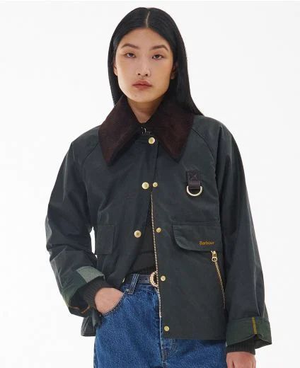 Gifts for Women | Barbour | Barbour Waxed Jacket, Barbour Women, Wax Jacket, Barbour Jacket, Wax Jackets, Wedge Sneakers, Childrens Shoes, Khaki Green, Denim Pant