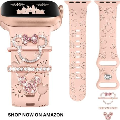 Watch Band Charms Compatible with Apple Watch (Band Included) 41/40/38/49/46/45/44/42mm Women, Cute Cartoon Engraved Bands&Glitter Decorative Rings Loops for iWatch10 9 8 7 6 5 4 3 2 SE Ultra
Amazon Affiliate Anime Elements, Watch Band Charms, Cute Apple Watch Bands, New Apple Watch Bands, Glitter Ring, Pink Watch, Loving Heart, Dressy Fashion, Apple Watch 38mm