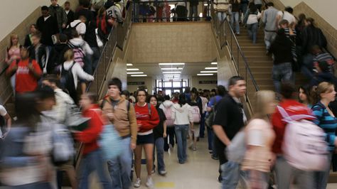 hallway High School Hallway Aesthetic, High School Dream, High School Aesthetic, Art High School, Upturned Nose, Light Blue Eyes, School Hallways, Pearl River, Straight Blonde Hair