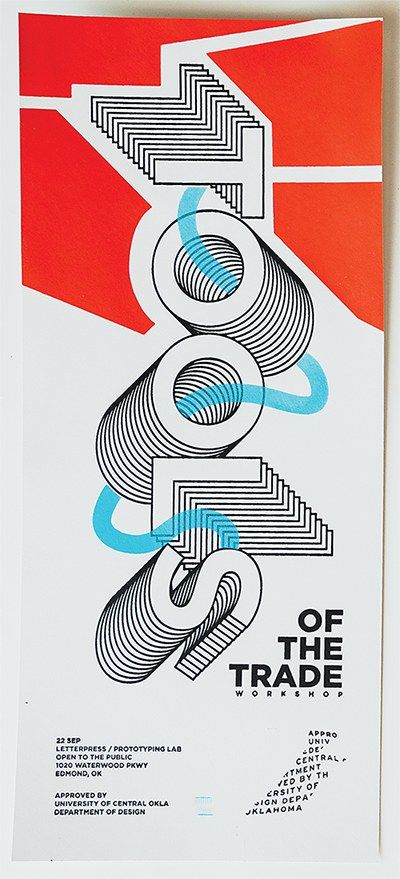 Billy Muschinske  2019 Typography  UCO Design   > Movement  > Emphasis  > Shape Design Workshop Poster, Workshop Poster Design Ideas, Art Workshop Poster, Workshop Poster Design, Workshop Poster, Typographic Poster Design, Typographic Posters, Typo Poster, Type Poster