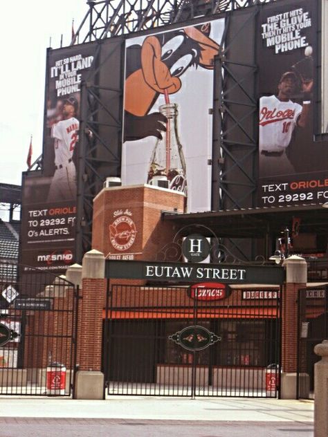 Eutaw Street Gates - Oriole Park at Camden Yards - June 2013 Baltimore Wallpaper, Camden Yards Baltimore, Baltimore Orioles Wallpaper, Gunnar Henderson Orioles, Camden Yards, Baltimore Orioles Baseball, Orioles Baseball, Baltimore Orioles, Baltimore