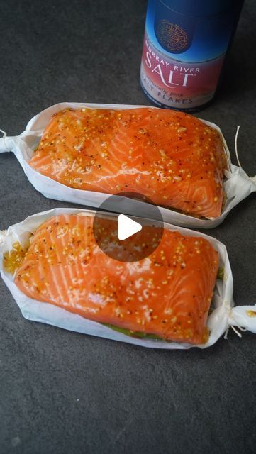 Salmon Recipes Air Fryer, Salmon Boats, Fold Sheets, Grilled Salmon Recipes, Asparagus And Mushrooms, Vegetable Recipe, Murray River, Instagram Recipes, Air Fry Recipes