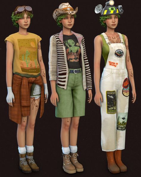 Fern’s Strangerville Fits Sims 4 Cc Layered Clothes, Sims 4 Geek Clothes, Sims 4 Cc Gardener Outfit, Sims 4 Cc Clothes Overalls, Sims 4 Fisherman Cc, Sims 4 Garfield Cc, Sims 4 No Cc Characters, Strangerville Cc Sims 4, Sims 4 Nonbinary