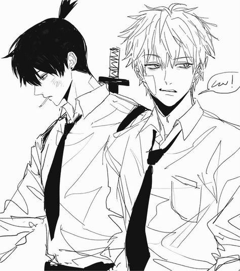 Nijirô Murakami, Black And White Comics, Man Sketch, Trash Art, Cool Anime Pictures, Anime Drawings Boy, 영감을 주는 캐릭터, Chainsaw Man, Anime Sketch