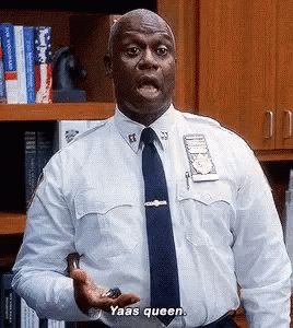 The perfect Yas Queen Holt Animated GIF for your conversation. Discover and Share the best GIFs on Tenor. Captain Raymond Holt, Captain Holt Quotes, 2023 Memories, Playlist Pictures, Captain Holt, Yaas Queen, Raymond Holt, Andre Braugher, Brooklyn Nine Nine Funny