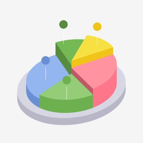 Graph Design Chart, Pie Graph Design, Pie Diagram, Pie Chart Design, Data Patterns, Pie Graph, Graph Design, Isometric Illustration, Png Hd