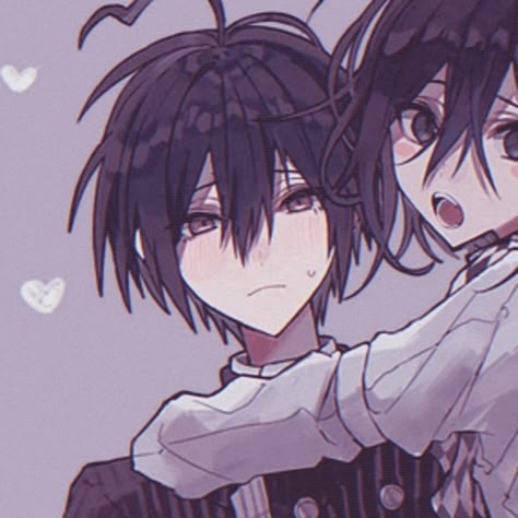 Saiouma Matching Icons, Danganronpa Saiouma, Danganronpa Matching, Dibujos Anime Chibi, Dark Anime Guys, Cartoon Profile Pictures, Danganronpa V3, Picture Icon, Matching Profile Pictures