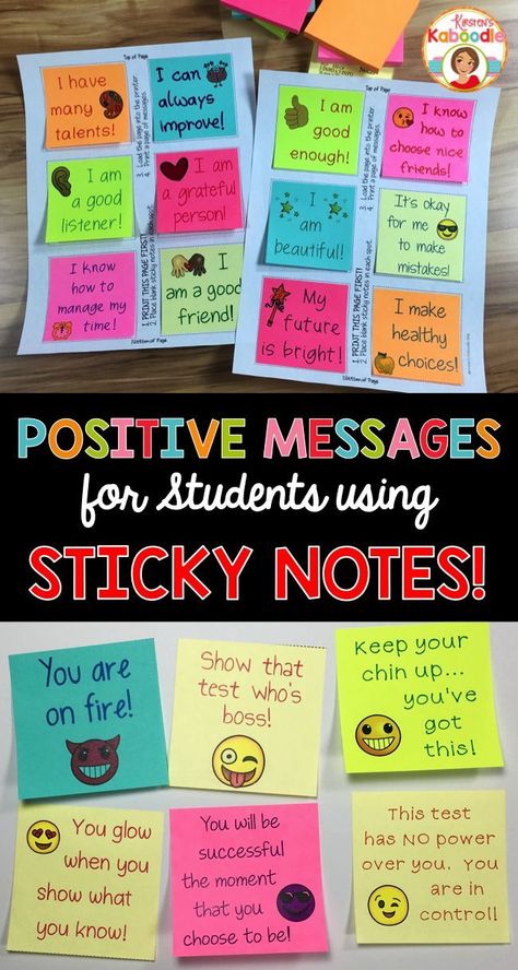 Are you a teacher who is looking for new and fun ways to inspire your students using positive messages? These sticky notes are a unique way to infuse inspiration and motivation in your classroom!  Giving your students more encouragement and hope is a win for student success! Motivation Ideas For Students, Sticky Notes Ideas, Sticky Notes Quotes, Testing Encouragement, Testing Motivation, Buku Skrap, Student Success, Classroom Community, Student Motivation