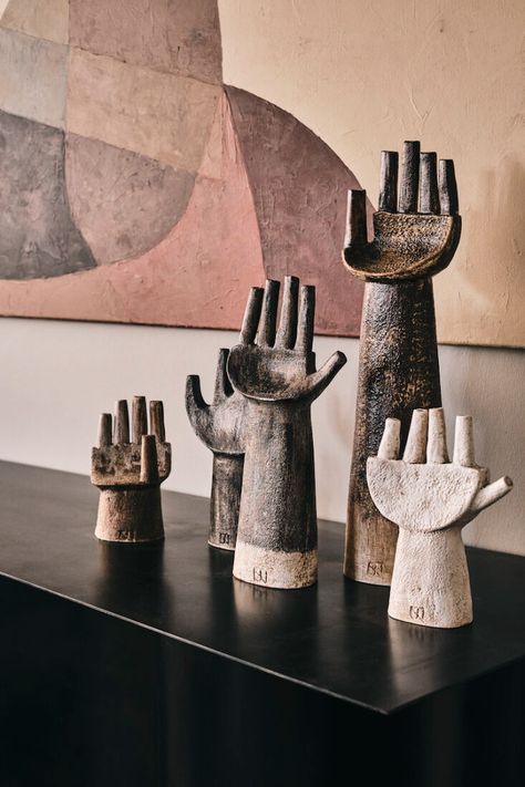 The House (Tour): A Shoppable "Canvas for Living" in London - Remodelista Julie Nelson, Sculpture Art Clay, Living In London, Paper Mache Art, Paper Mache Crafts, Keramik Design, Pottery Crafts, Pottery Sculpture, Ceramics Ideas Pottery