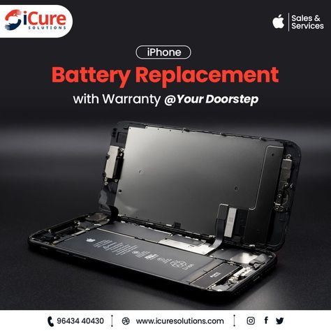 Don't let your phone's slow response slow down your work. Just get the battery replaced by iCure Solutions. Quick Repair ✅ Genuine/OEM Parts ✅ Pick & Drop ✅ Contact us at: +91 9643440430 .. Find your nearest Apple Service Center. https://bit.ly/3SKrHw4 or Contact Us https://icuresolutions.com/contact-us/ #icuresolutions #appleauthorizedserviceprovider #iphonebattery #ipadrepair #repair #applerepair #iphoneservicecenter #applerepairspecialist #appleindia #applewatch #iphone #macbookair #ipad Iphone Battery Replacement, Apple Repair, Ipad Repair, Apple Service, Apple Mobile, Iphone Battery, Technology Background, Slow Down, Don't Let