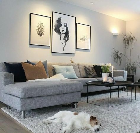 Chic and Cozy: 30 Grey Sofa Living Room Styles You'll Adore - placeideal.com Gray Sofa Coffee Table Ideas, Grey Sofa Decor Ideas, Gray Sofa Living, Grey Sofa Living Room, Grey Couch Living Room, Living Room Decor Gray, Grey Sofa, Living Room Styles, Inspire Me Home Decor