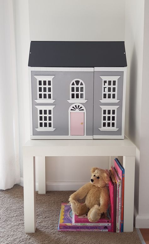 Doll House Makeover, Homemade Dollhouse, Dollhouse Makeover, Kids Doll House, Diy Barbie Furniture, House Restoration, House Makeover, Doll House Plans, Dolls House Interiors