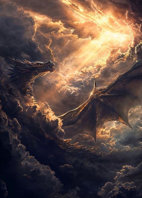 Powerful Dragon, Dragon Artwork Fantasy, 다크 판타지, Dragon Pictures, Fantasy Creatures Art, Dragon Artwork, Beautiful Dark Art, Mythical Creatures Art, Fantasy Art Landscapes