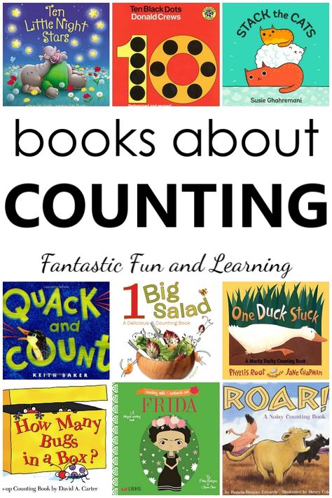 20 favorite counting books for kids. Most-loved counting books for teaching kids to count to 10 and beyond Counting Books For Kindergarten, Counting Books Preschool, Counting Collections Preschool, Infant Books, Counting Collections, Best Toddler Books, Preschool Schedule, Math Coach, Social Stories Preschool